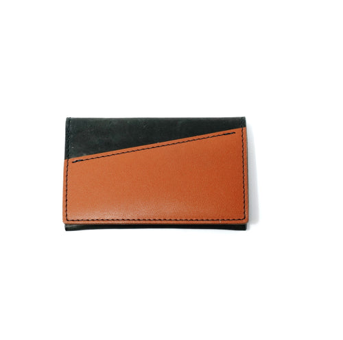 Remade school bag business card holder R10004 Pom